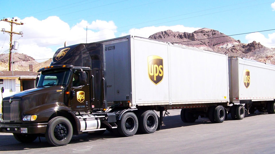 UPS SurePost truck