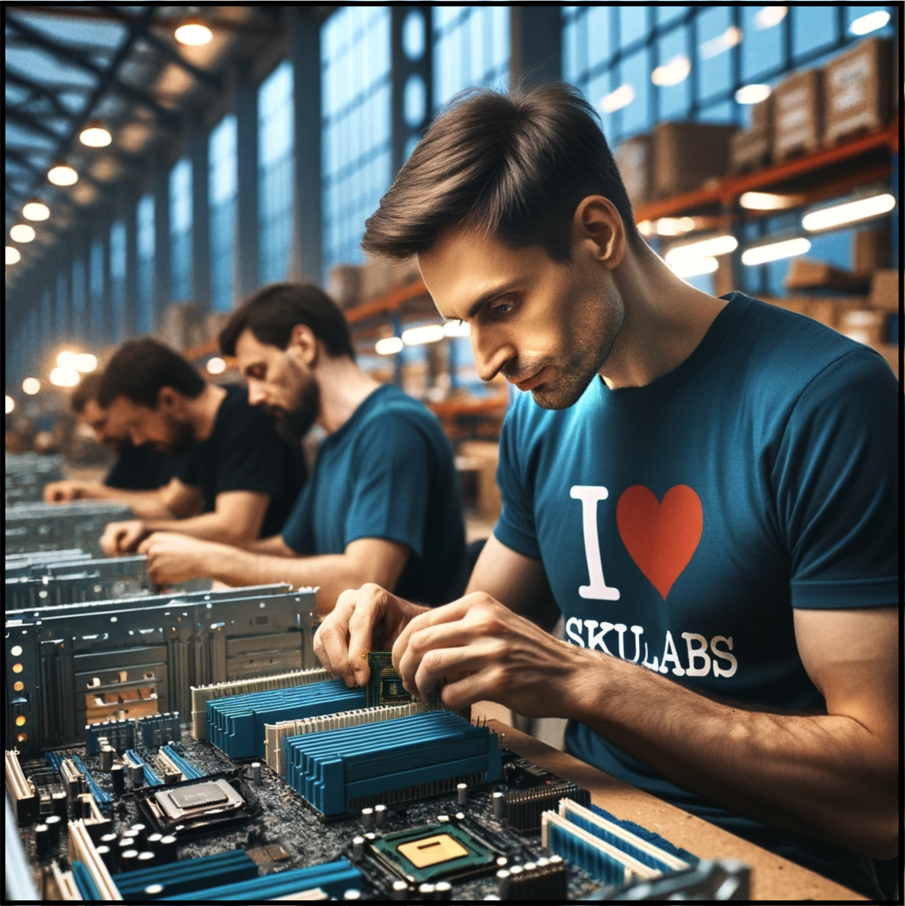 Workers assembling products to be sold on eCommerce